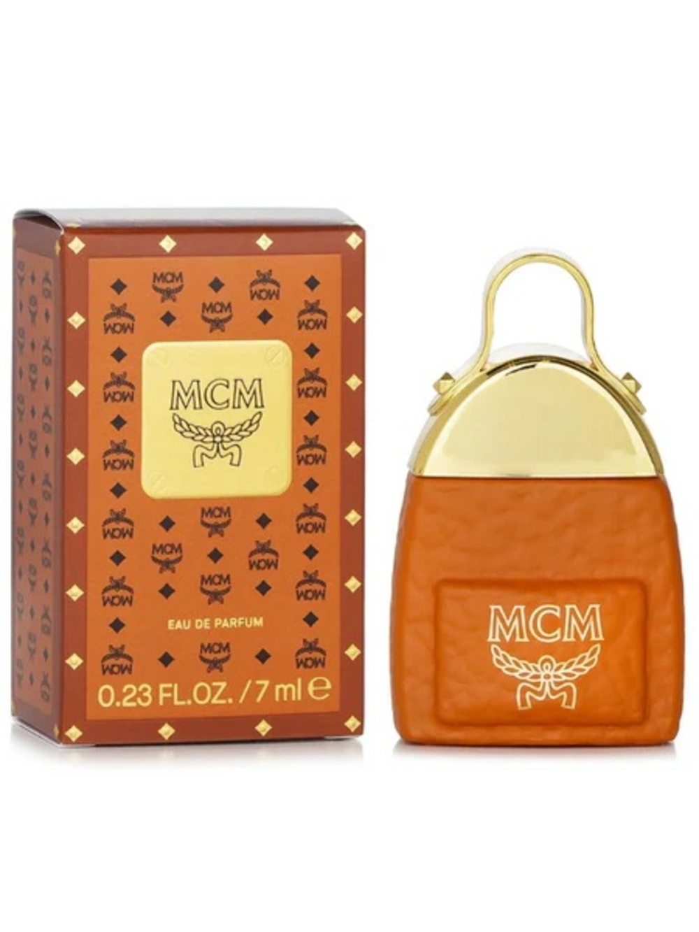 MCM Eau de mini splash dabber, featuring a 0.23 fl. oz. (7 ml) volume.
